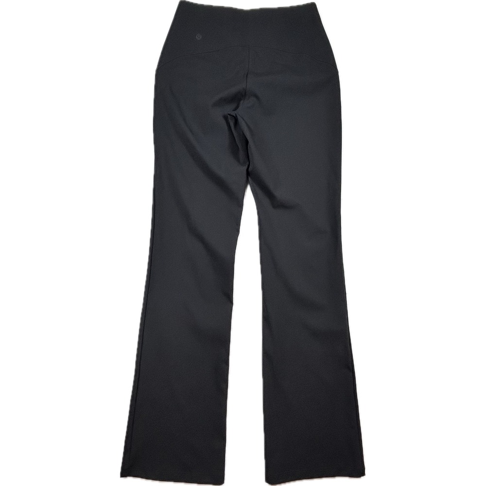 Lululemon City Sleek 5 Pocket Wide-Leg Pant Black High Rise Size 6 LW5EGSS